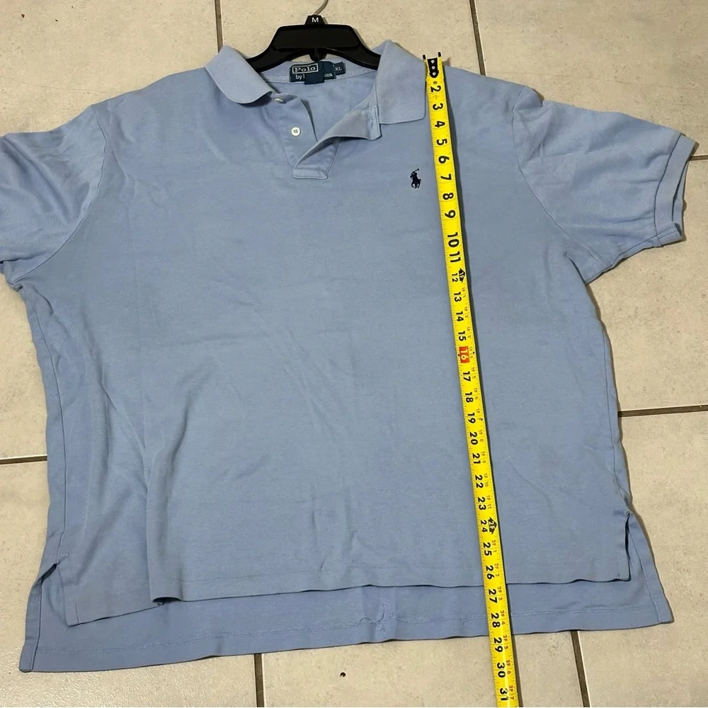 Polo by Ralph Lauren Men's Blue Minimalist Polo‎ Shirt Preppy size XL